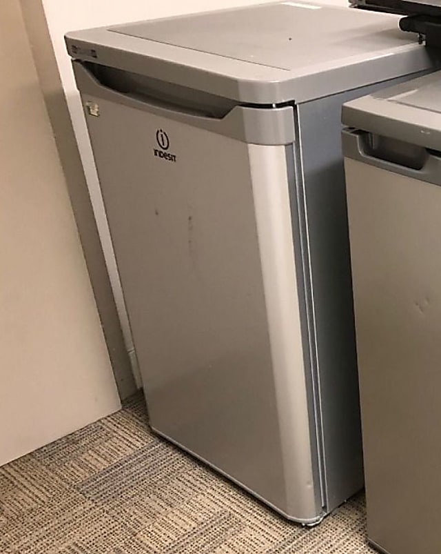 Indesit silver refrigerator