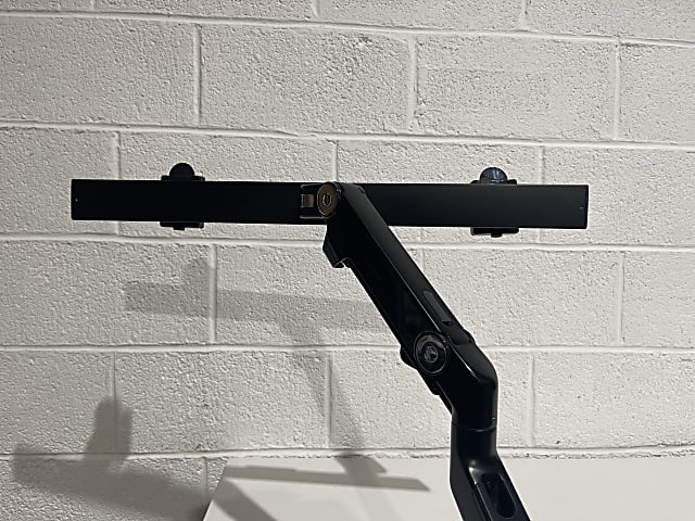 Humanscale dual Black monitor arm