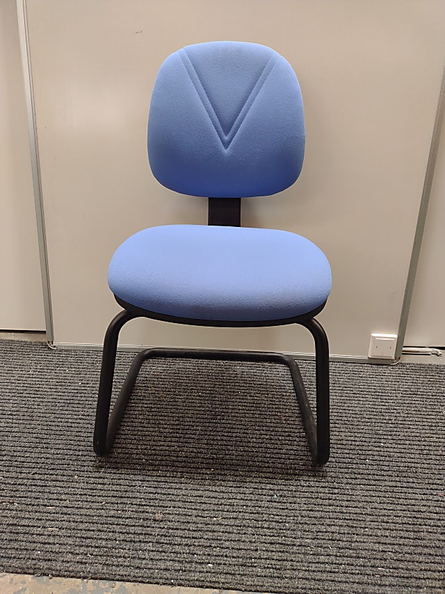 Blue visitors chair