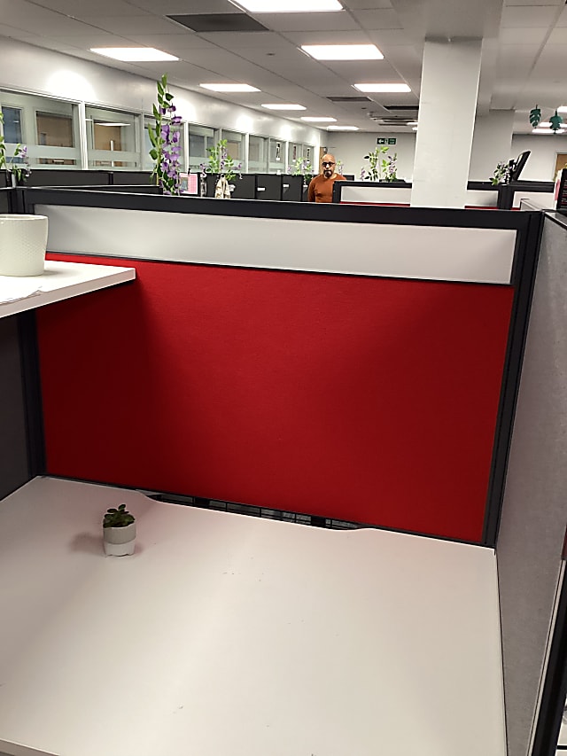 Front of desk divider style 1