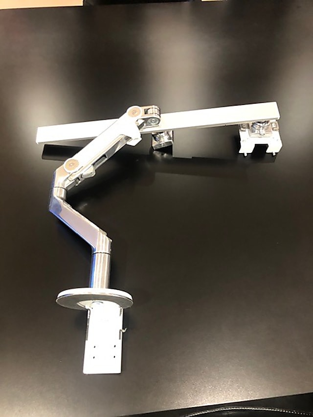 incomplete Human scale Dual monitor arm