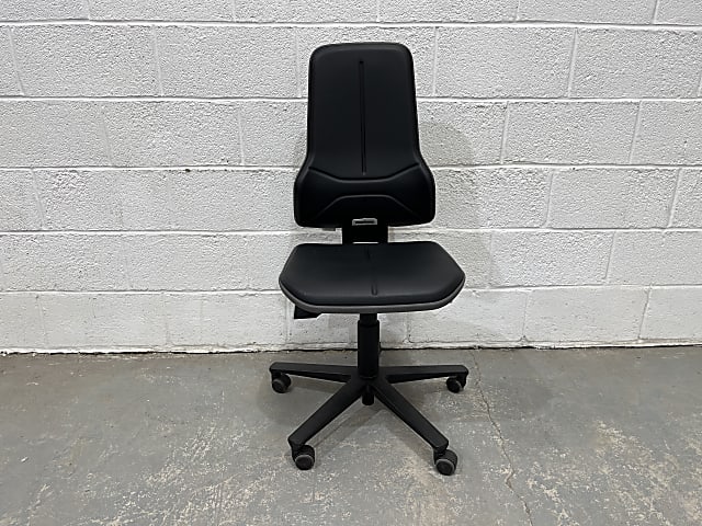 Bimos Neon office task chair, with glider, Supertec black, without handles