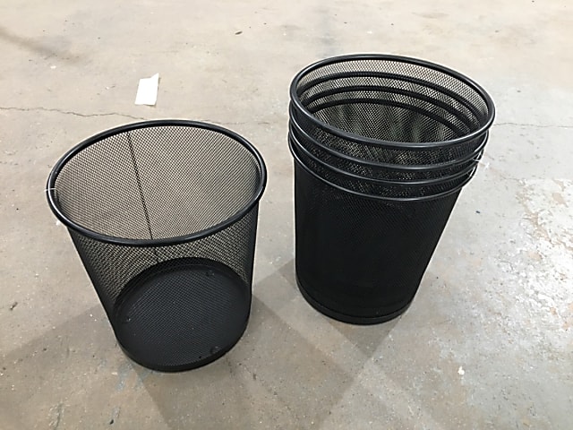 Mesh metal bins - ONE LOT fo 5