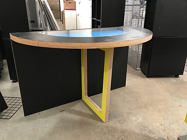 Semi circular table