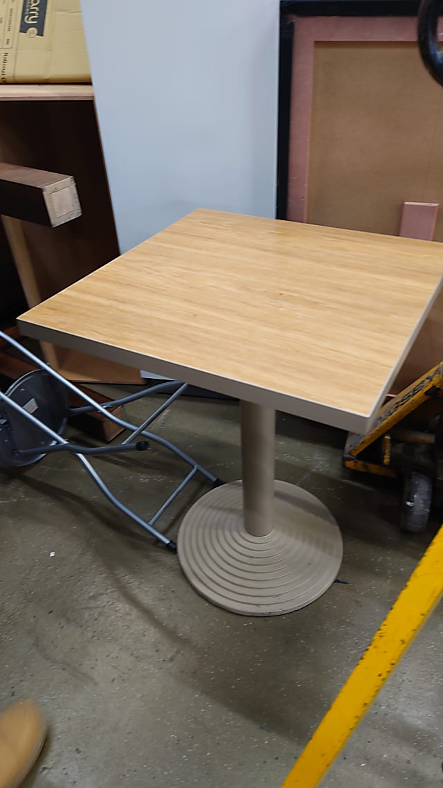 brown wooden table 