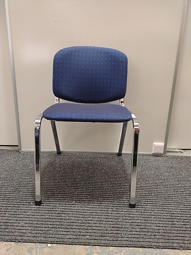 Navy pattern meeting room chair