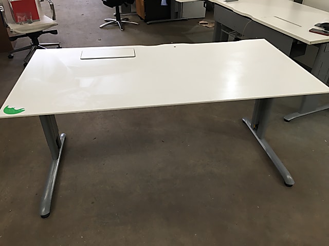 Desk with power socket