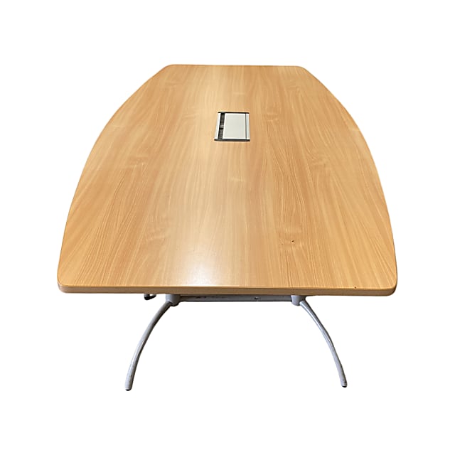 Wooden meeting Table with built in power