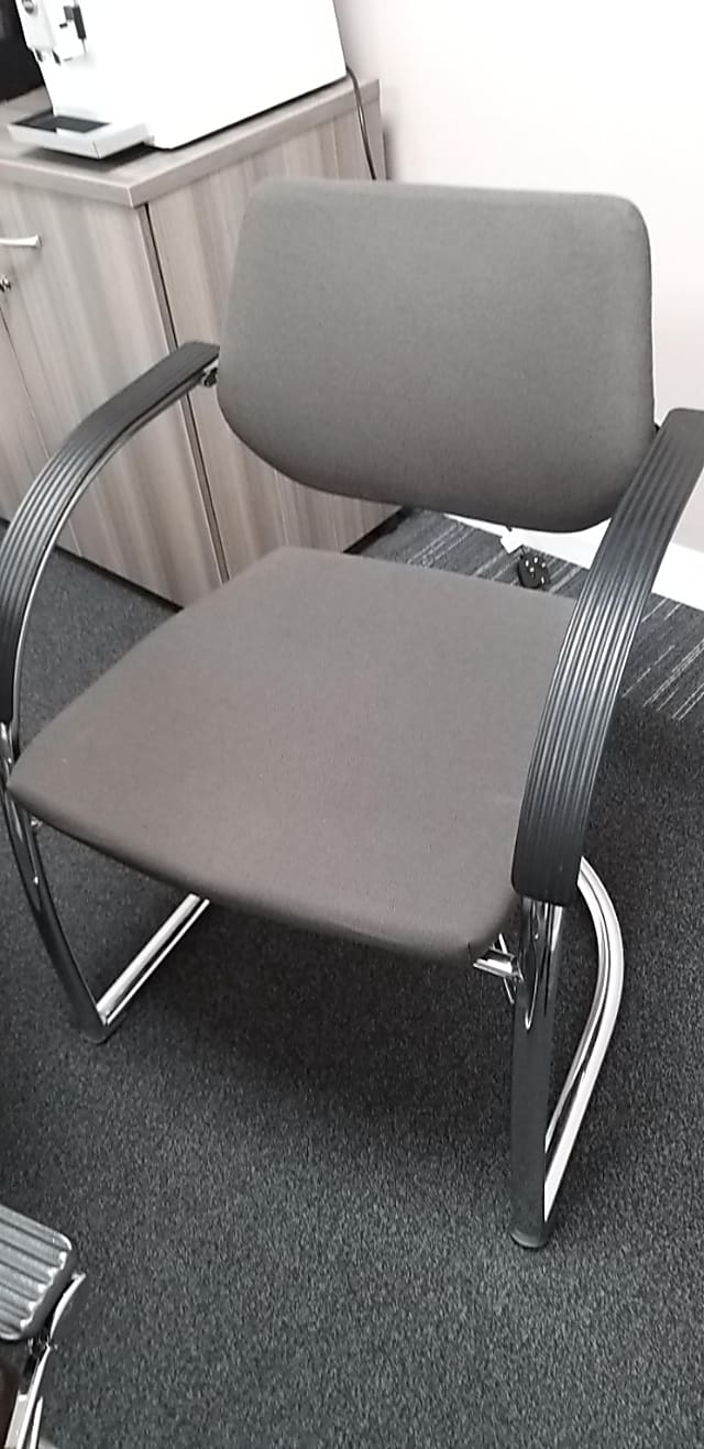 Grey arm chair