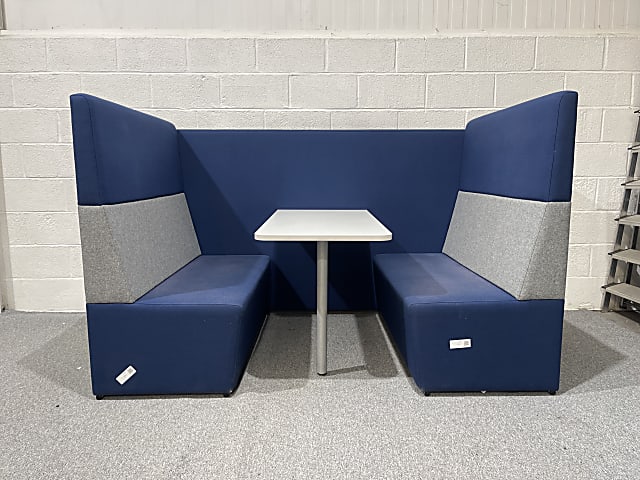 Designer Sofa Privacy Booth with Table