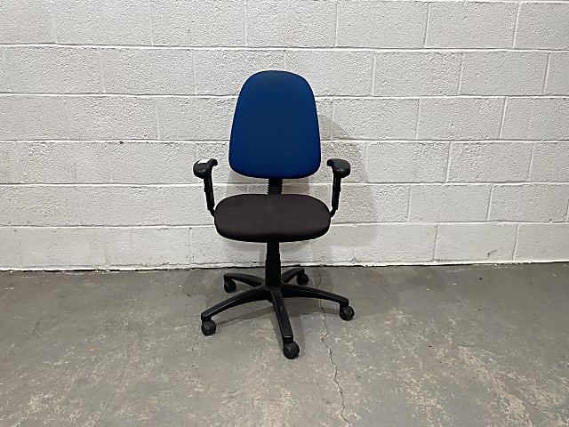 Godfrey Syrett Blue and Grey office operator chair