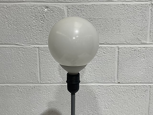 Grey and white floor lamp