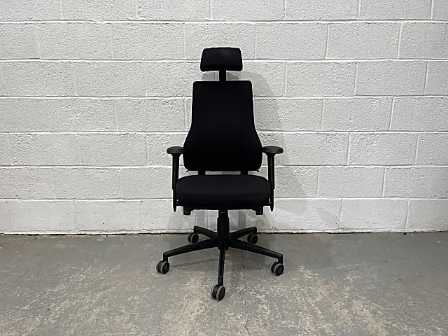 Black Axia rolling chair