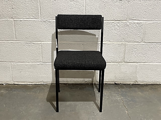 Black metal frame chair