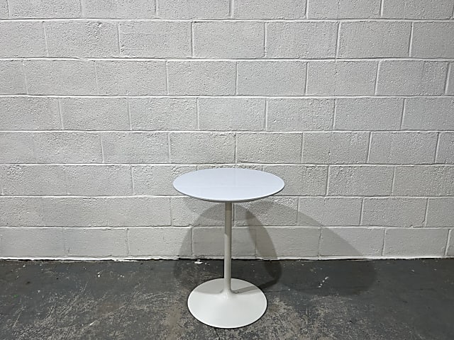 Round White Coffee Canteen Table 60cm