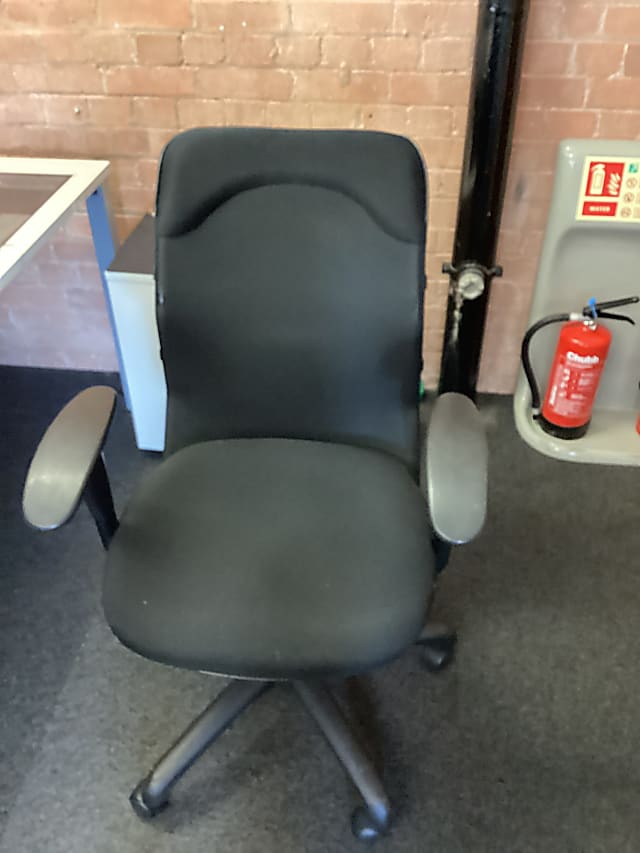 Black office operator chair