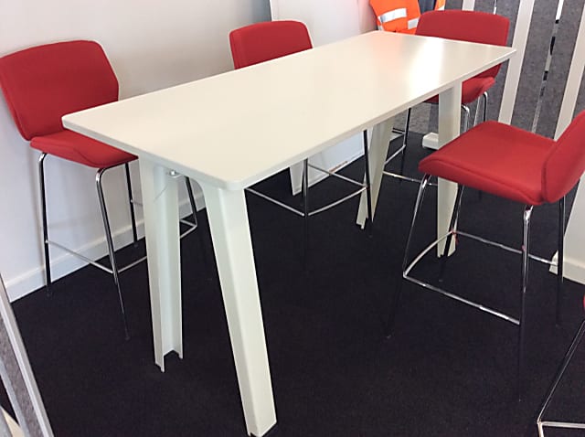 Tall meeting area table