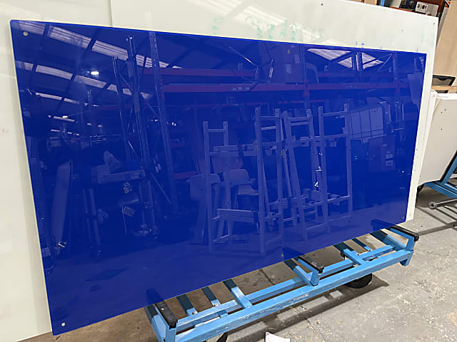 Blue Glass white board 200cm