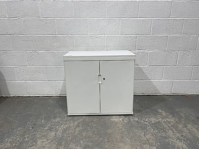 White metal cabinet 