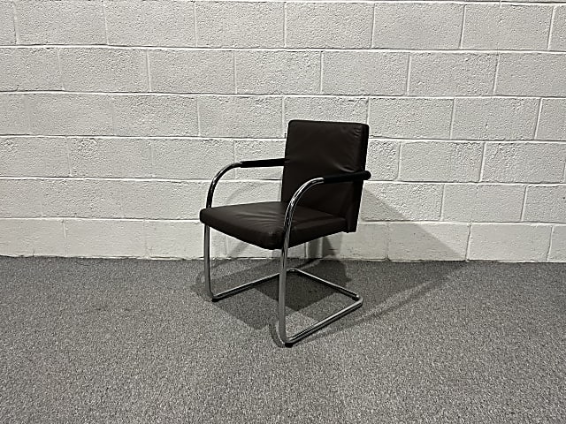 Vitra brown Leather Meeting chair