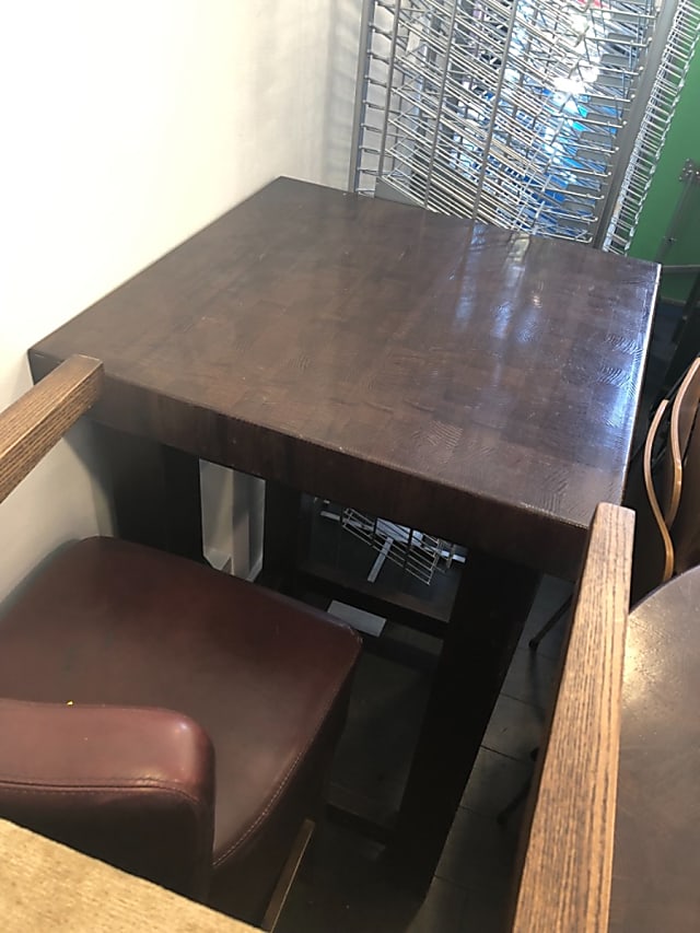 Square heavy pub bar table