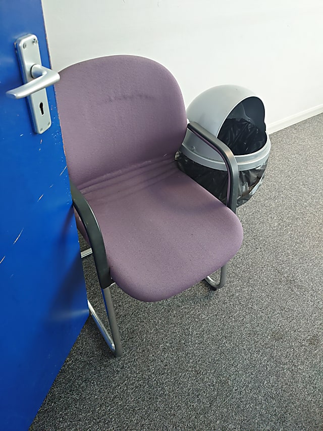 purple chair