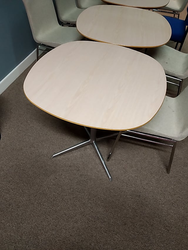 Ovoid shaped coffee table