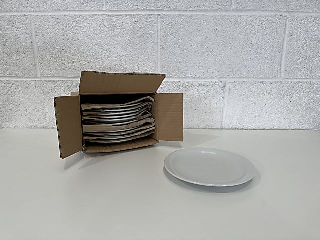 Box of 12 White Athena Hotelware Plates 8 inch