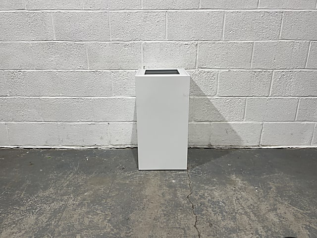 LESCO white Metal General Waste Bin 