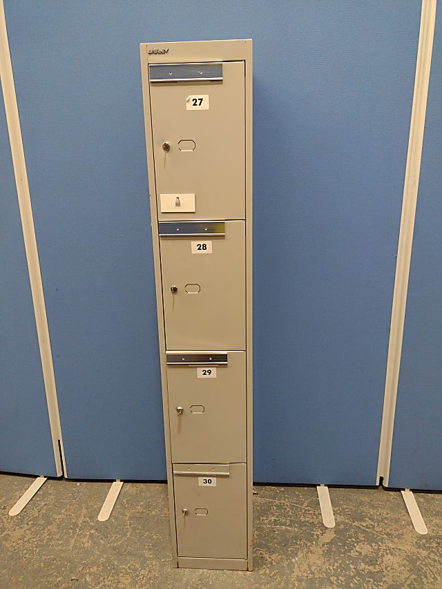 Lockers with keys