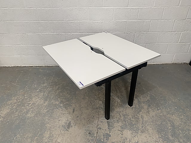 Small double desk unit