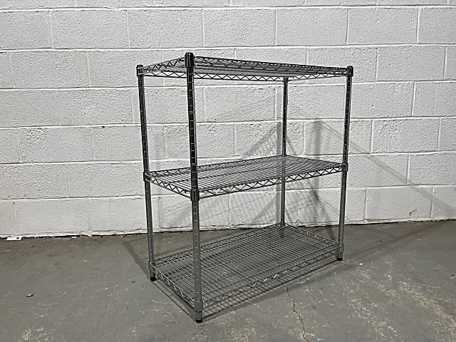 3 tier metal wire racking 91cm