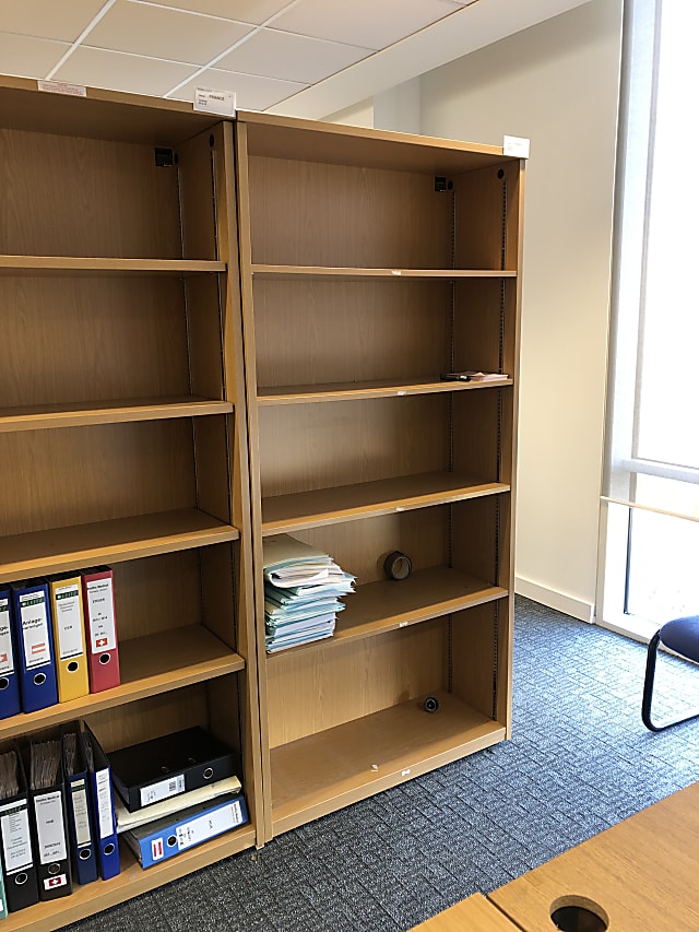 brown wooden bookcase