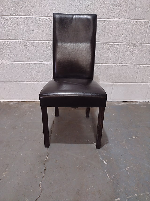 Leather dining chair