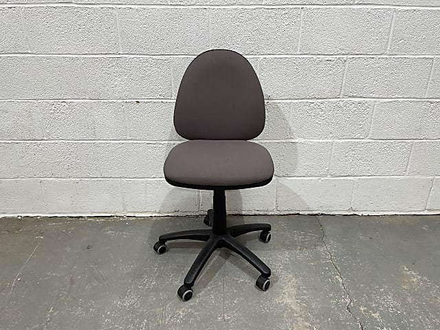 Grey operator chair no arms