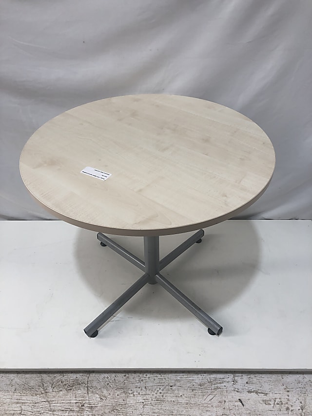 Small round wooden top table