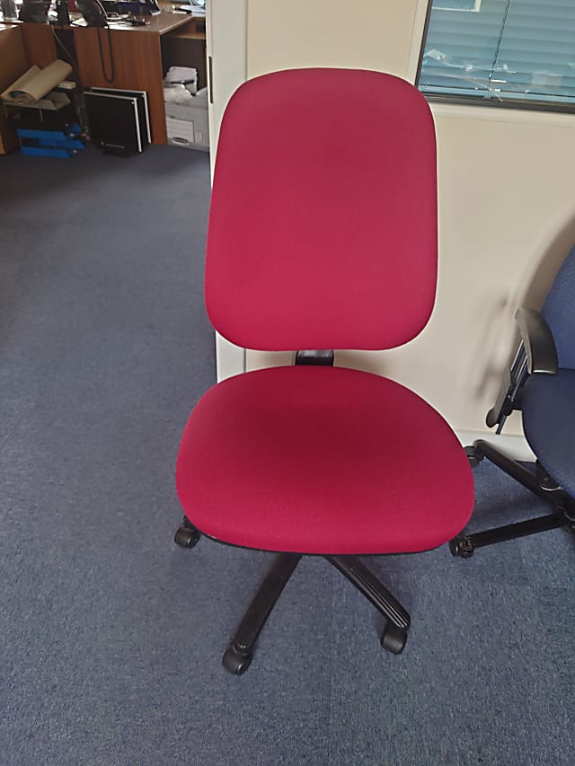 Red operator chair 