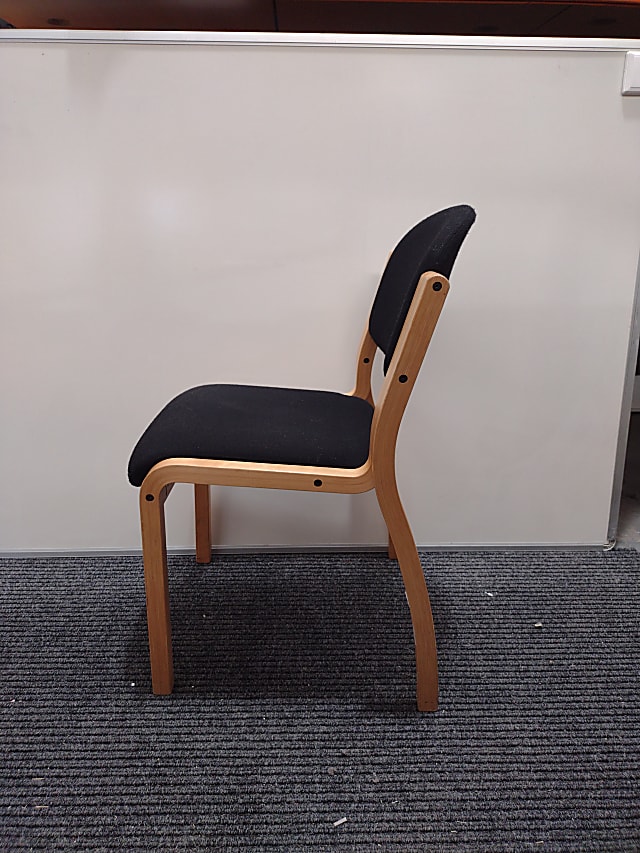 Black visitors chair