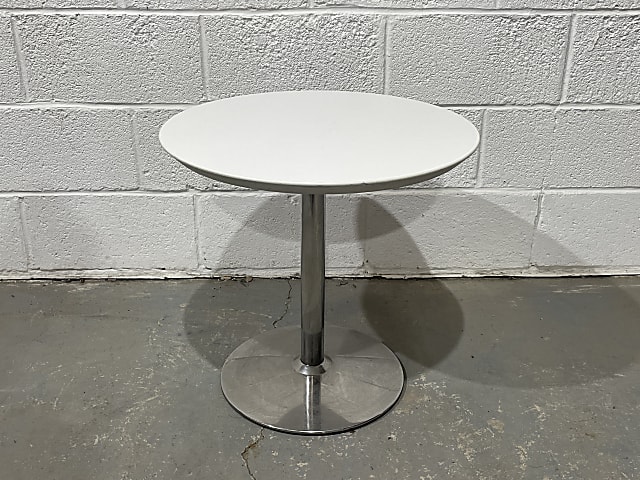 Small White Round Table