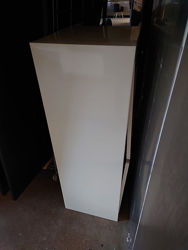 White double door cabinet cupboard