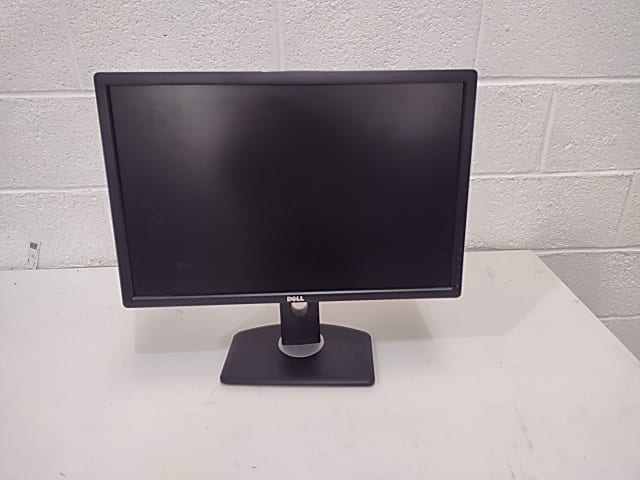 black Dell flat screen computer monitor