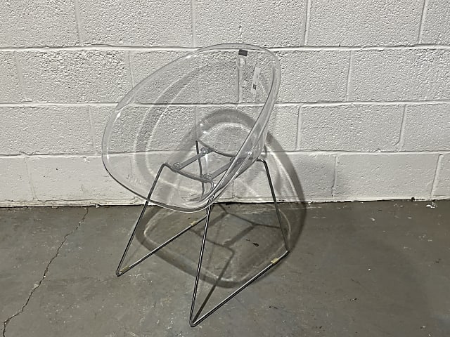 Pedrali Gliss Plastic see-through chair 