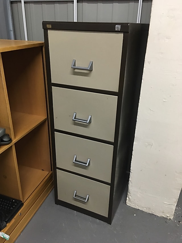 Metal filing cabinet