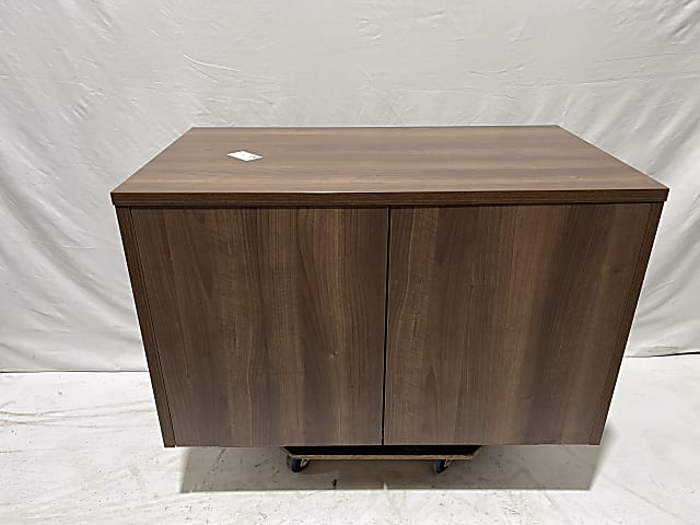 Walnut veneer Credenza cabinet