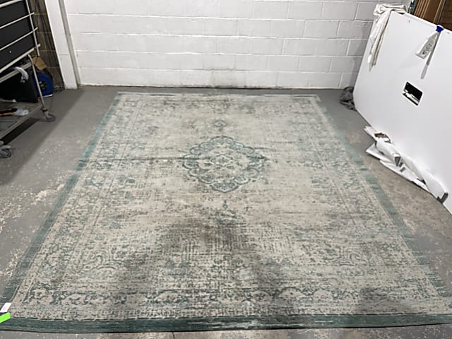 Rug by Louis be Poortere, Fading World collection Jade and Oyster