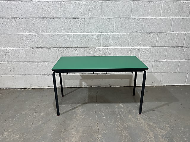 Child’s green and grey school table