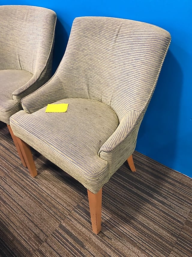 Padded armchair