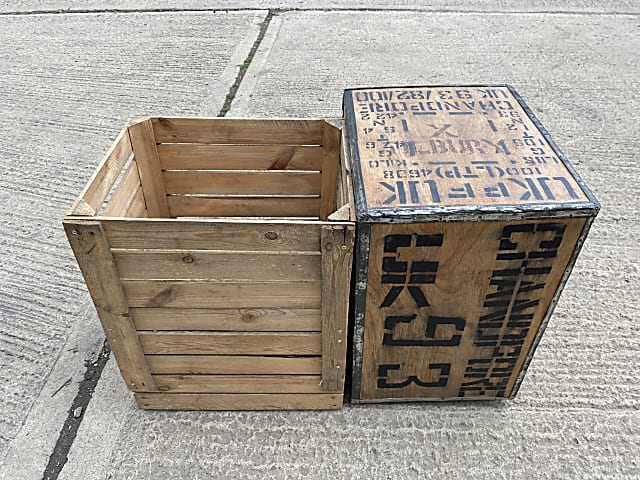 Wooden storage boxes 