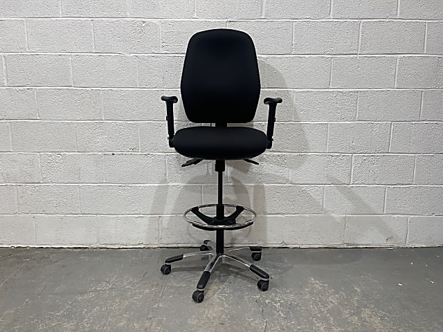 Posturite ACT5 ergonomic task chair with draughtsmen's high rise kit