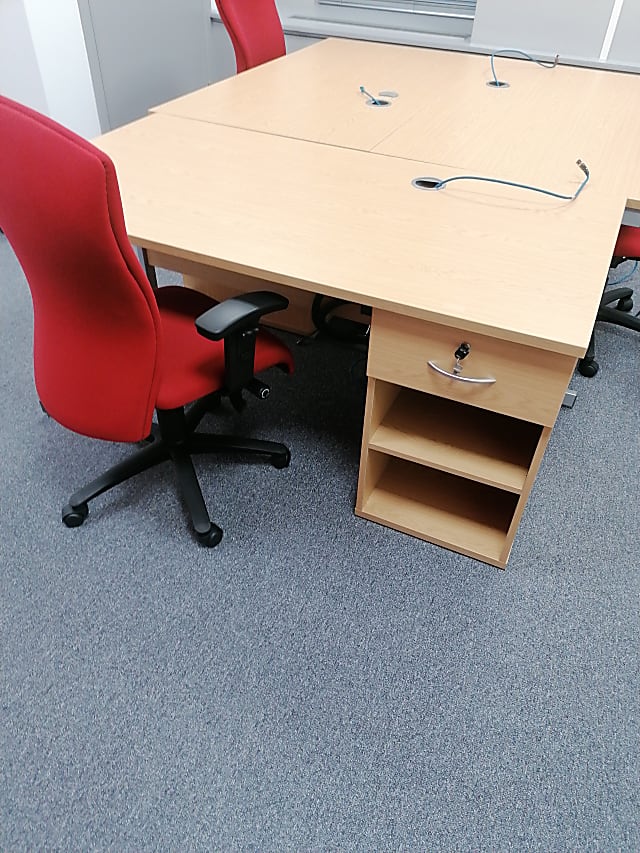 Desk with Pedestal leg